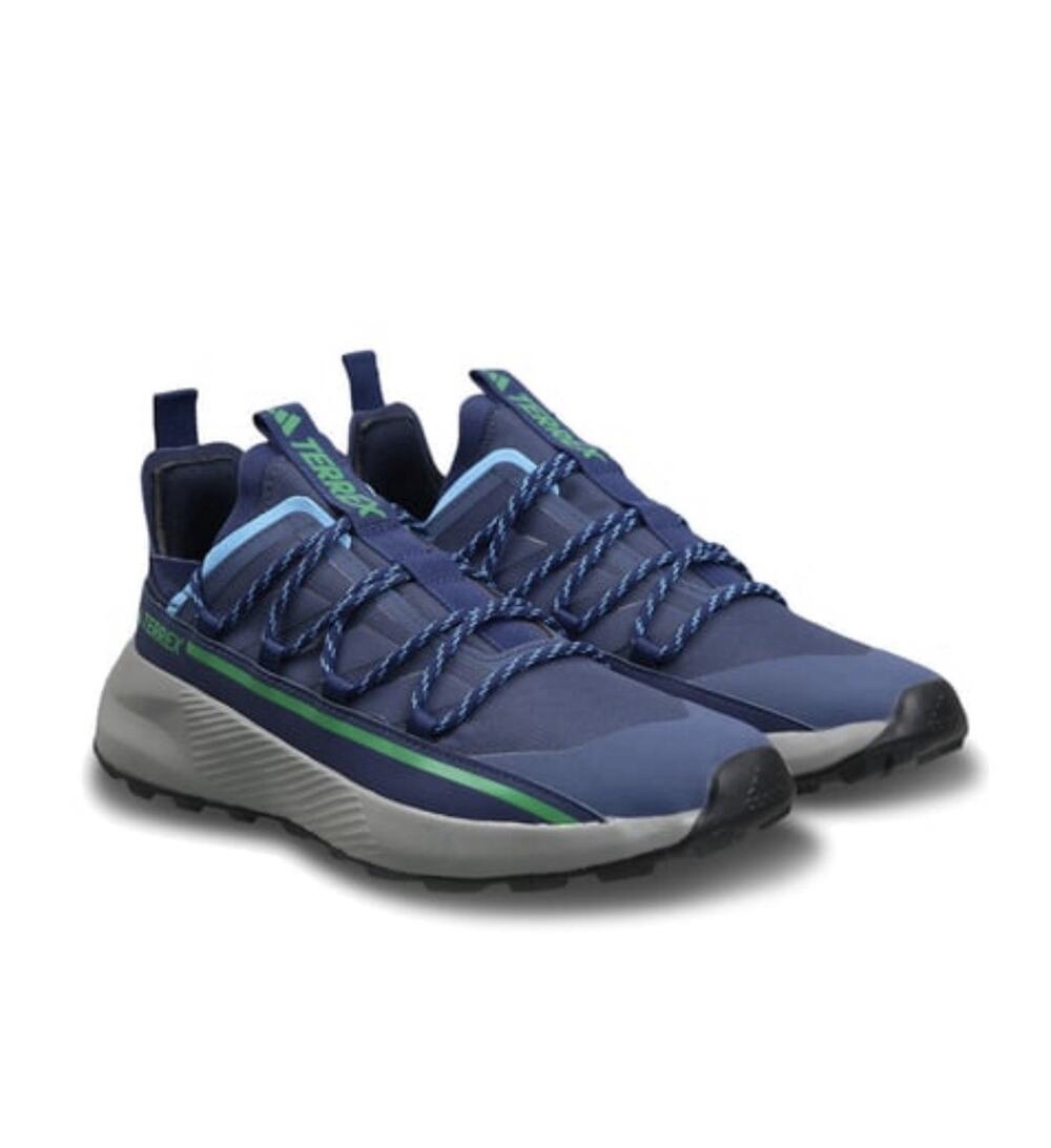 adidas Terrex Hike Lacer Men’s 10.5 Blue Hiking Trail Shoes New No Box